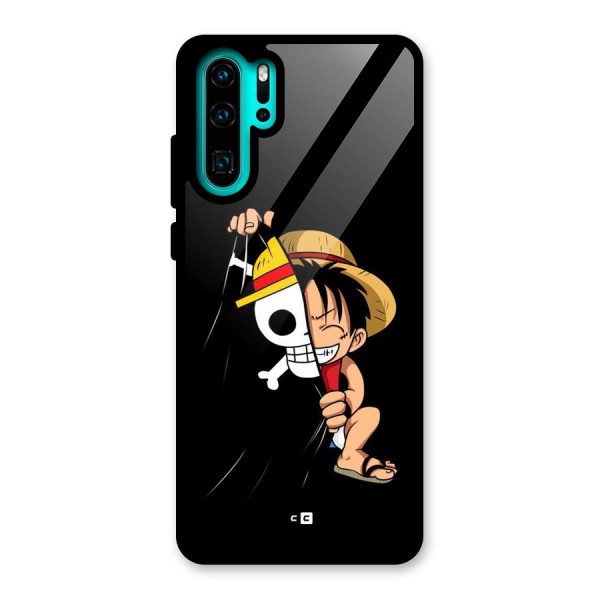 Pirate Luffy Glass Back Case for Huawei P30 Pro