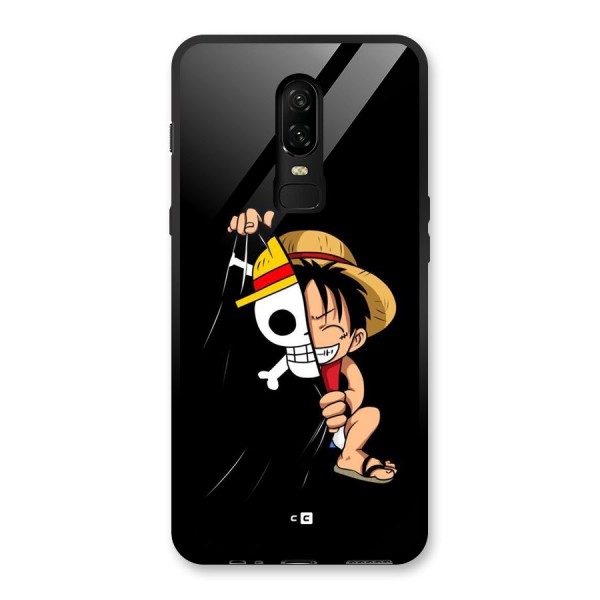 Pirate Luffy Glass Back Case for OnePlus 6