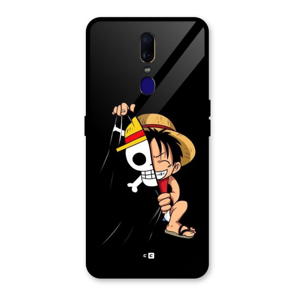 Pirate Luffy Glass Back Case for Oppo F11