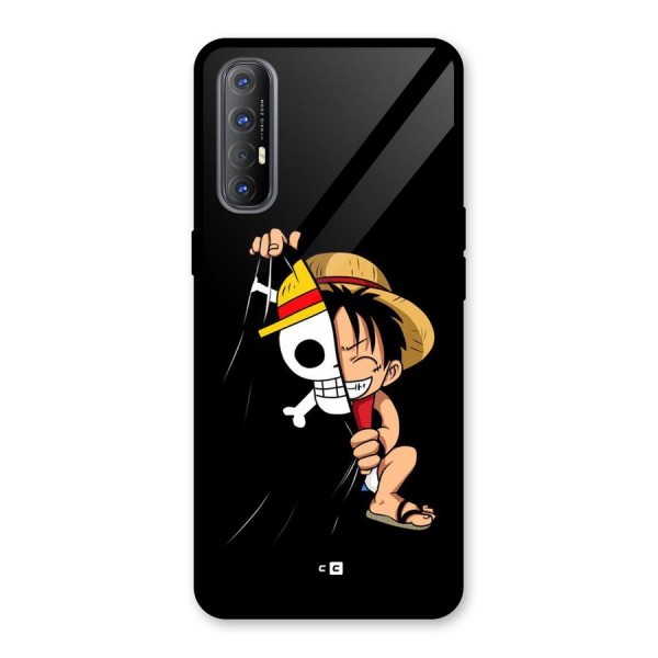 Pirate Luffy Glass Back Case for Oppo Reno3 Pro