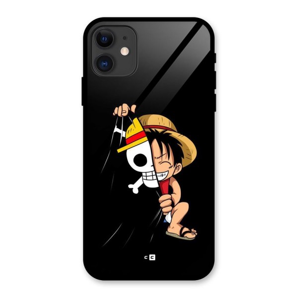 Pirate Luffy Glass Back Case for iPhone 11