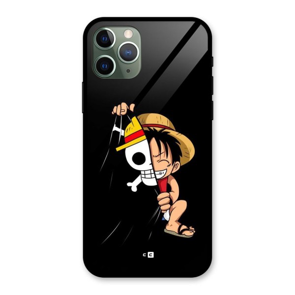 Pirate Luffy Glass Back Case for iPhone 11 Pro