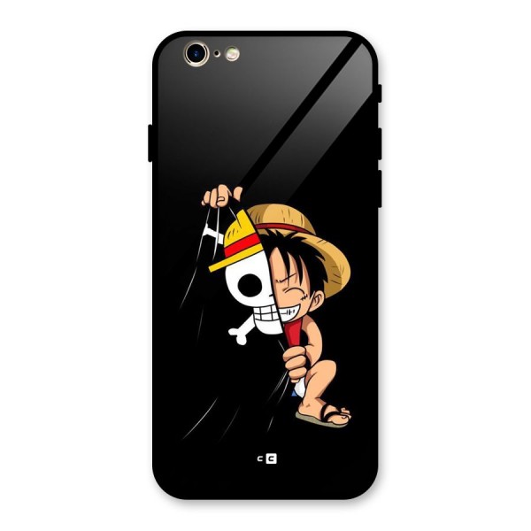 Pirate Luffy Glass Back Case for iPhone 6 6S