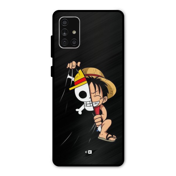 Pirate Luffy Metal Back Case for Galaxy A71