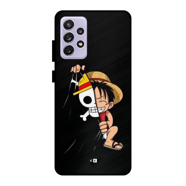 Pirate Luffy Metal Back Case for Galaxy A72