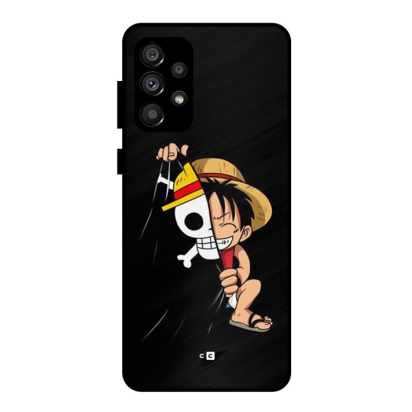 Pirate Luffy Metal Back Case for Galaxy A73 5G