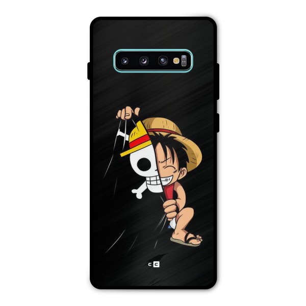 Pirate Luffy Metal Back Case for Galaxy S10 Plus