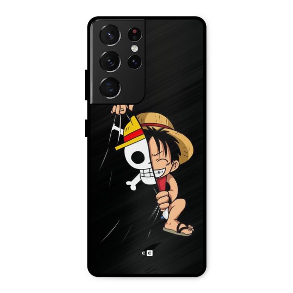 Pirate Luffy Metal Back Case for Galaxy S21 Ultra 5G