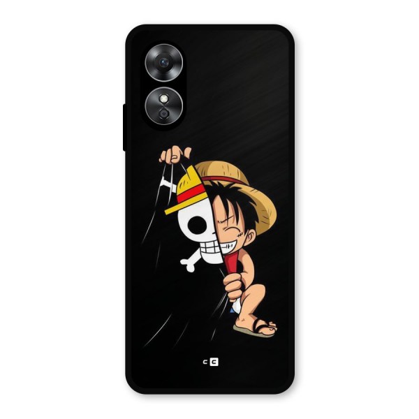 Pirate Luffy Metal Back Case for Oppo A17