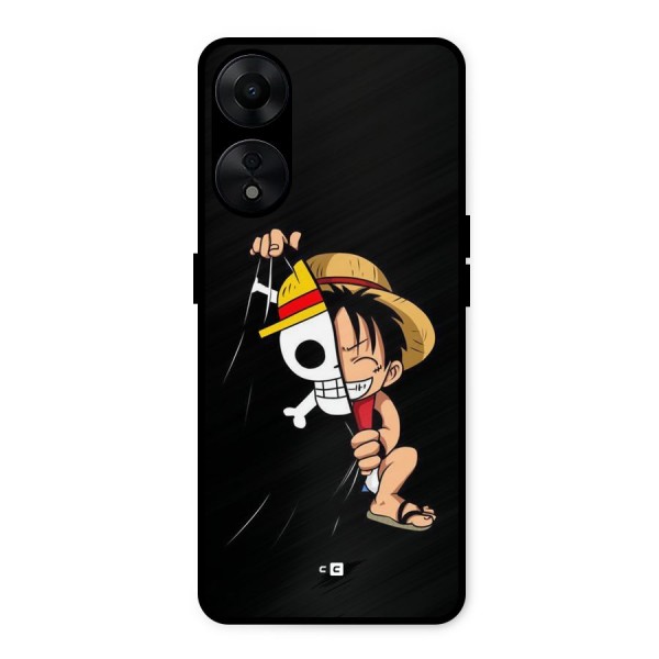 Pirate Luffy Metal Back Case for Oppo A78 5G