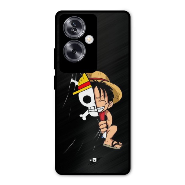 Pirate Luffy Metal Back Case for Oppo A79 5G