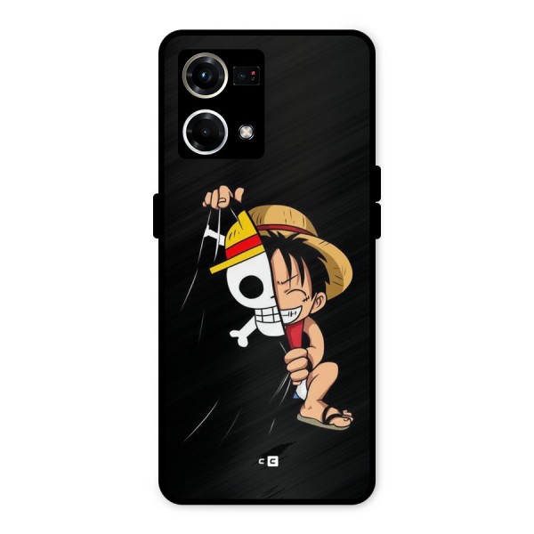 Pirate Luffy Metal Back Case for Oppo F21 Pro 4G