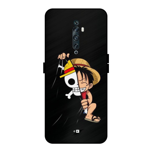 Pirate Luffy Metal Back Case for Oppo Reno2 F