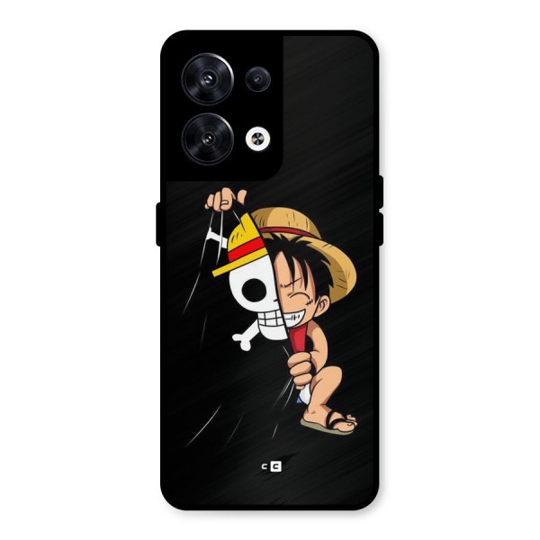 Pirate Luffy Metal Back Case for Oppo Reno8 5G