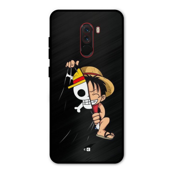 Pirate Luffy Metal Back Case for Poco F1