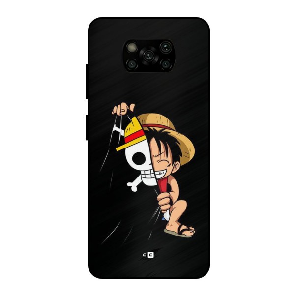 Pirate Luffy Metal Back Case for Poco X3
