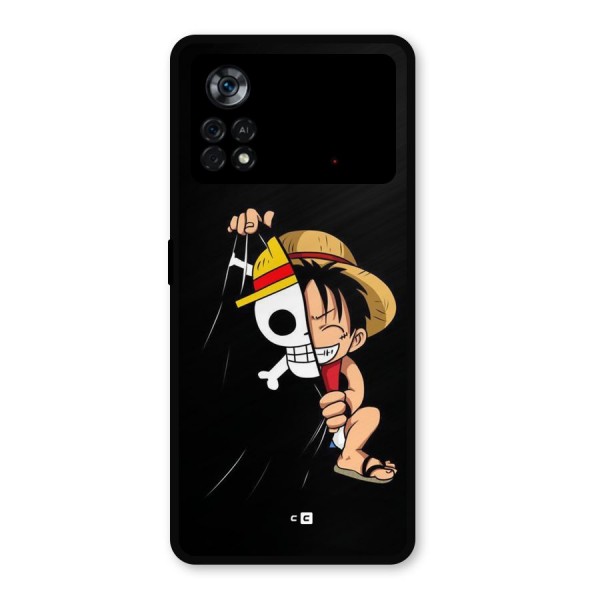 Pirate Luffy Metal Back Case for Poco X4 Pro 5G