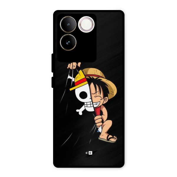Pirate Luffy Metal Back Case for Vivo T2 Pro