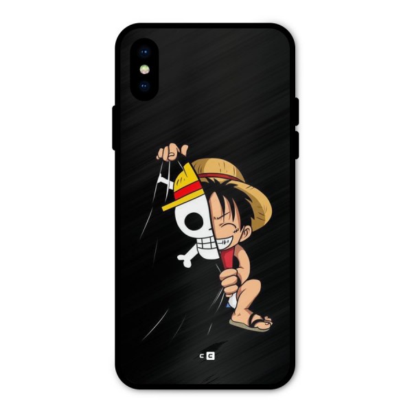 Pirate Luffy Metal Back Case for iPhone X