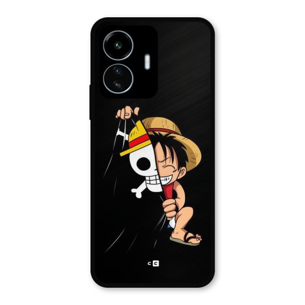 Pirate Luffy Metal Back Case for vivo iQOO Z6 Lite 5G