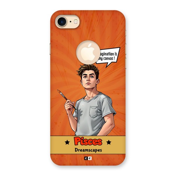 Pisces Dreamer Back Case for iPhone 7 Logo Cut