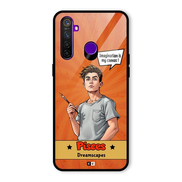 Pisces Dreamer Glass Back Case for Realme 5 Pro