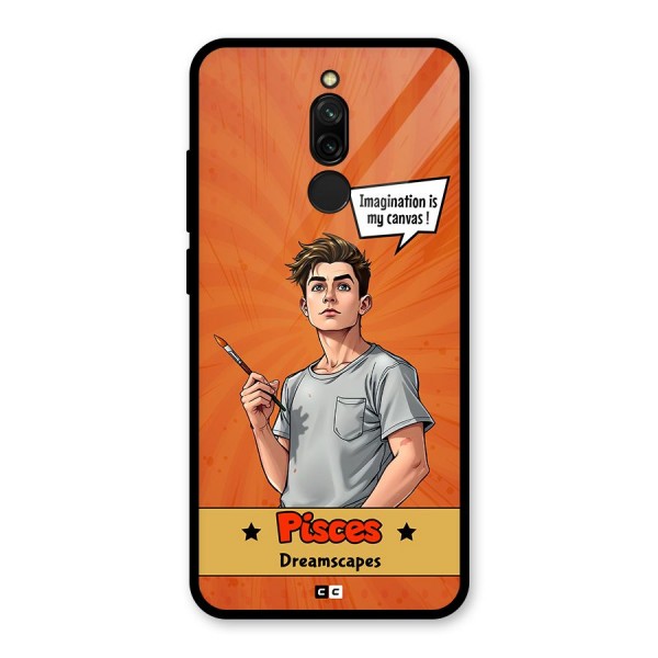 Pisces Dreamer Glass Back Case for Redmi 8