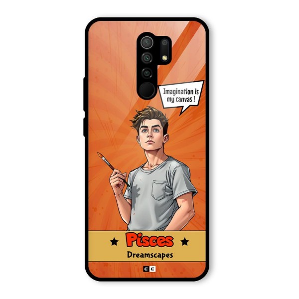Pisces Dreamer Glass Back Case for Redmi 9 Prime