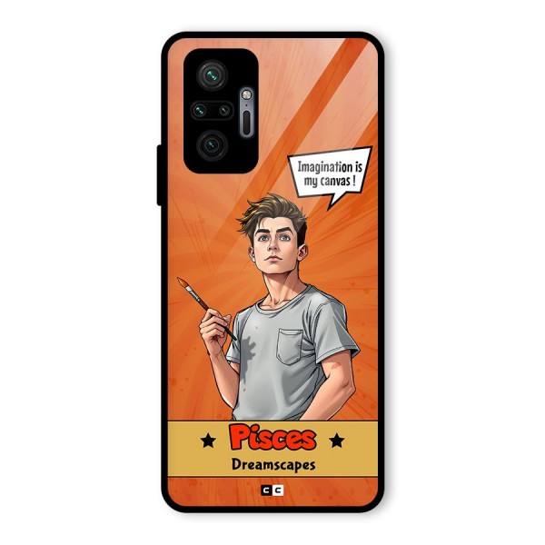 Pisces Dreamer Glass Back Case for Redmi Note 10 Pro Max