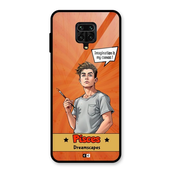 Pisces Dreamer Glass Back Case for Redmi Note 9 Pro Max