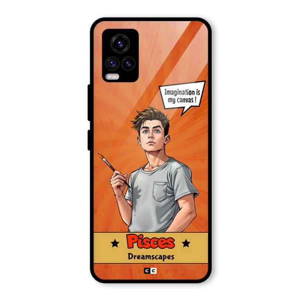 Pisces Dreamer Glass Back Case for Vivo V20 2021