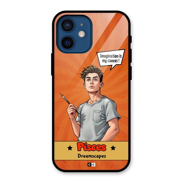 Pisces Dreamer Glass Back Case for iPhone 12 Mini