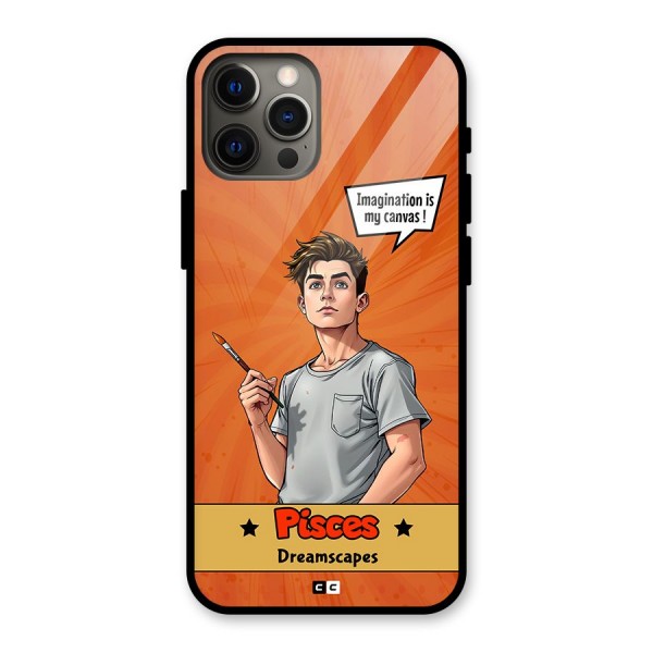 Pisces Dreamer Glass Back Case for iPhone 12 Pro Max