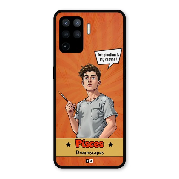 Pisces Dreamer Metal Back Case for Oppo F19 Pro