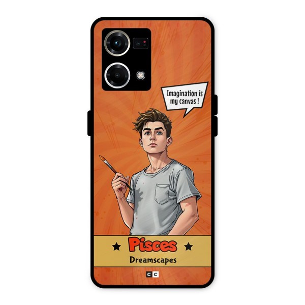 Pisces Dreamer Metal Back Case for Oppo F21s Pro 4G