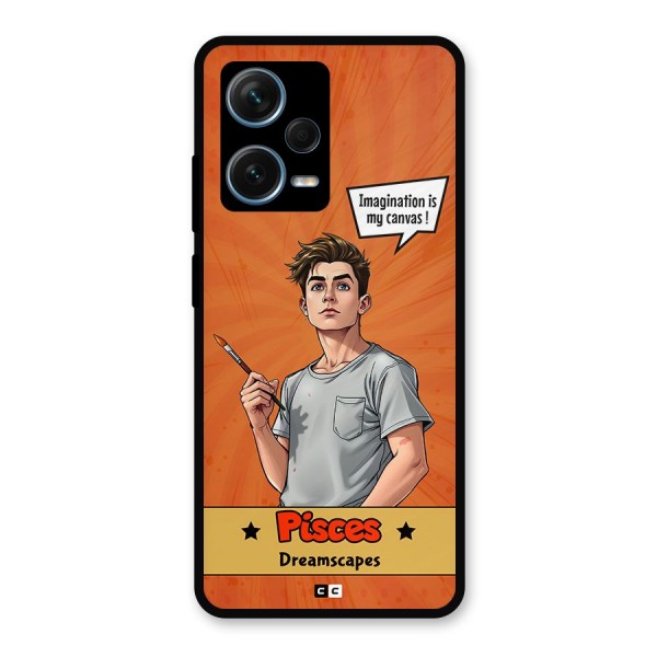 Pisces Dreamer Metal Back Case for Redmi Note 12 Pro Plus 5G