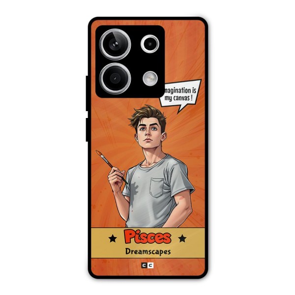 Pisces Dreamer Metal Back Case for Redmi Note 13 5G