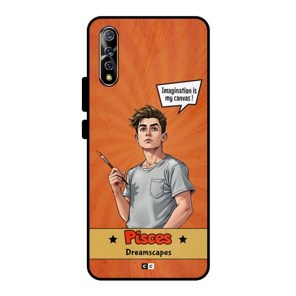 Pisces Dreamer Metal Back Case for Vivo S1