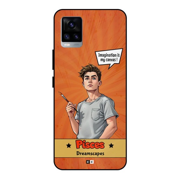 Pisces Dreamer Metal Back Case for Vivo V20 2021