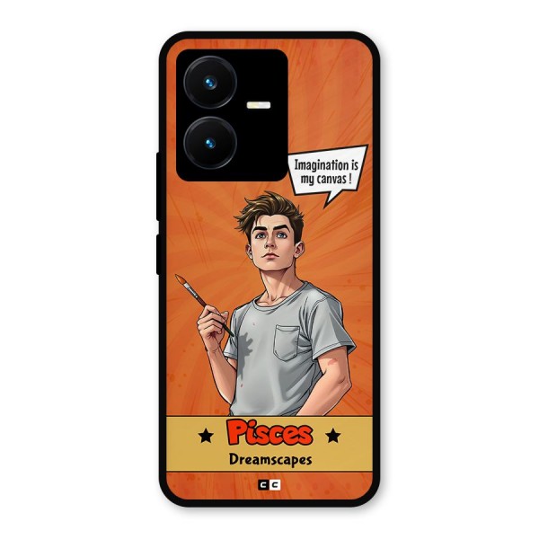 Pisces Dreamer Metal Back Case for Vivo Y22