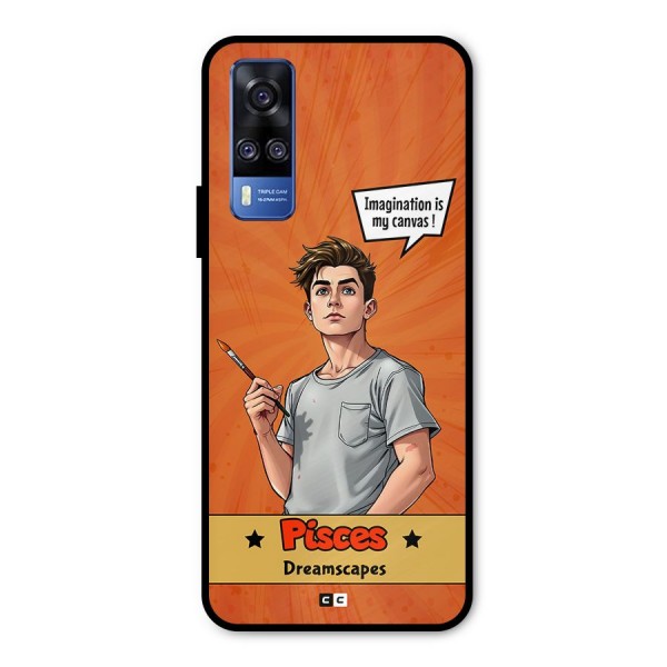 Pisces Dreamer Metal Back Case for Vivo Y31
