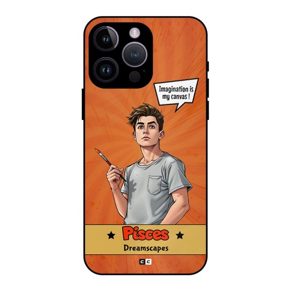 Pisces Dreamer Metal Back Case for iPhone 14 Pro Max