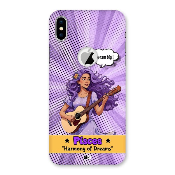 Pisces Dreams Back Case for iPhone X Logo Cut