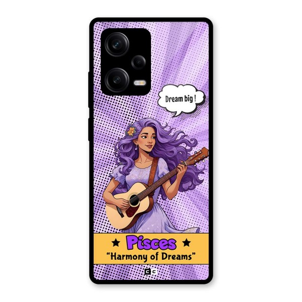 Pisces Dreams Glass Back Case for Redmi Note 12 Pro