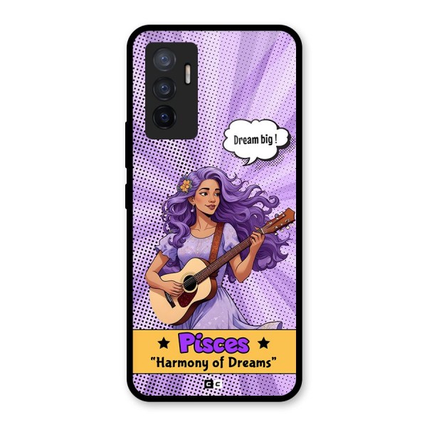 Pisces Dreams Glass Back Case for Vivo V23e