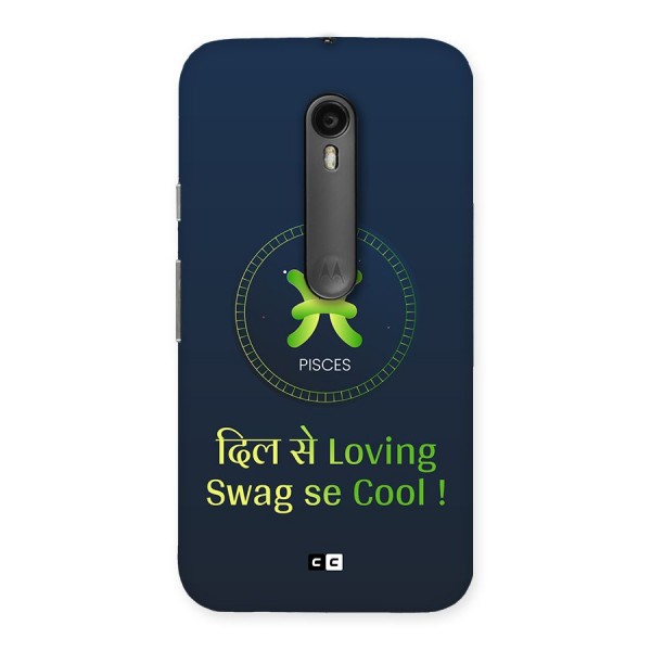 Pisces Swag Back Case for Moto G3