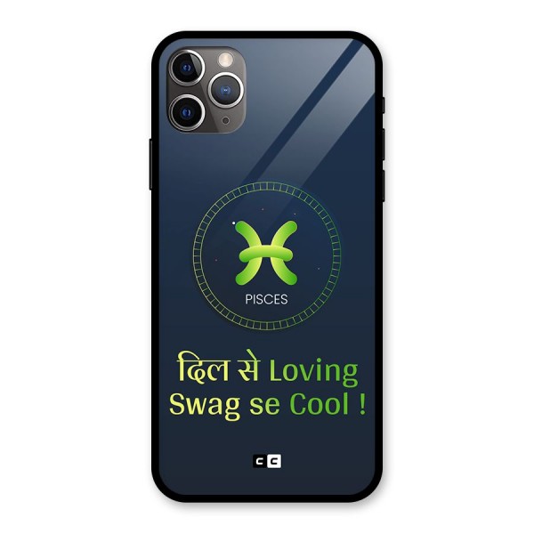 Pisces Swag Glass Back Case for iPhone 11 Pro Max