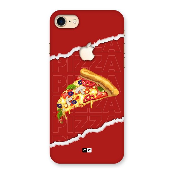 Pizza Lover Back Case for iPhone 7 Apple Cut