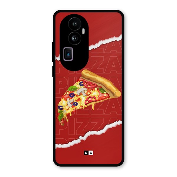 Pizza Lover Metal Back Case for Oppo Reno10 Pro Plus