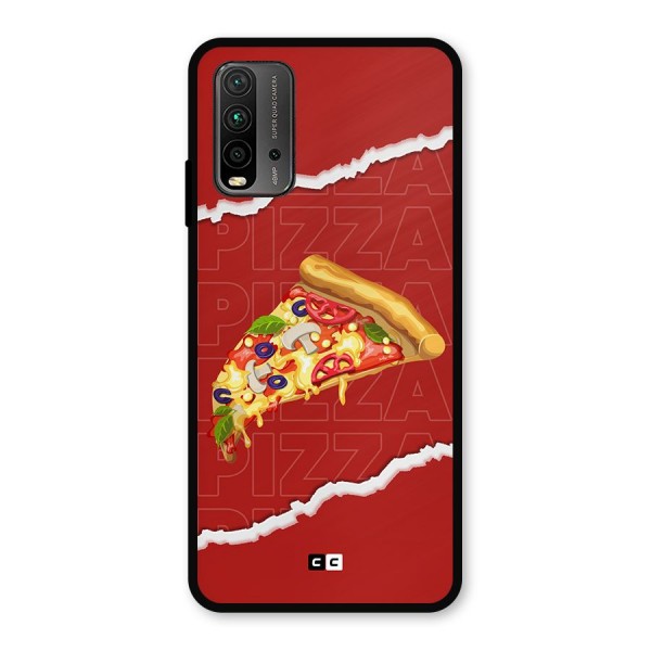 Pizza Lover Metal Back Case for Redmi 9 Power